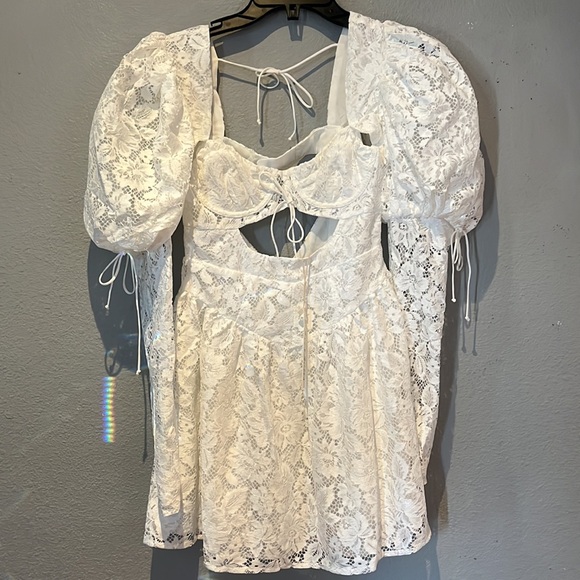 For love and lemons Frances Puff Sleeve Mini Dress NWT - Picture 6 of 15